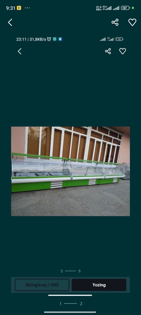 Sorochna sotiladi Vitrina holodinik 1 dona qolgan arzonroq kelishamiz