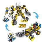 Set constructie, tip lego, Politia padurii - 2 IN 1