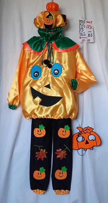 Costum Dovlecel pentru copii marimea 4 si 5 (5-6-7-8 ani)