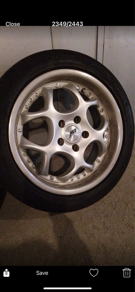 Продавам алуминиеви джанти с летни гуми   17-ки , за honda , 5x114.3