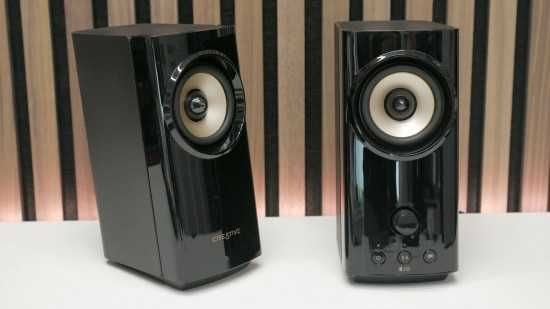 Аудио система Creative - T60, 2.0, черна/златиста