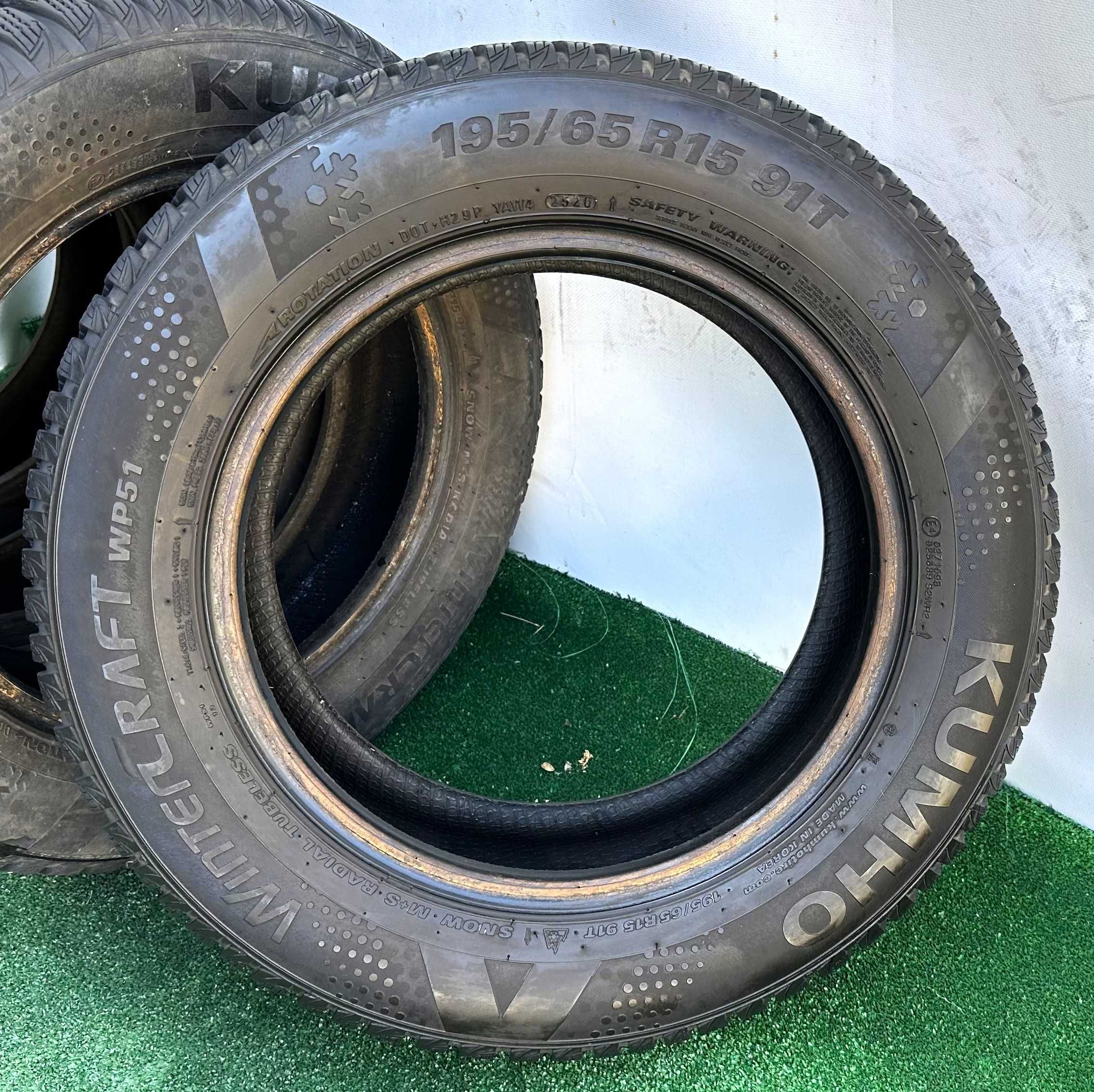 4бр 195/65r15 KUMHO зимни