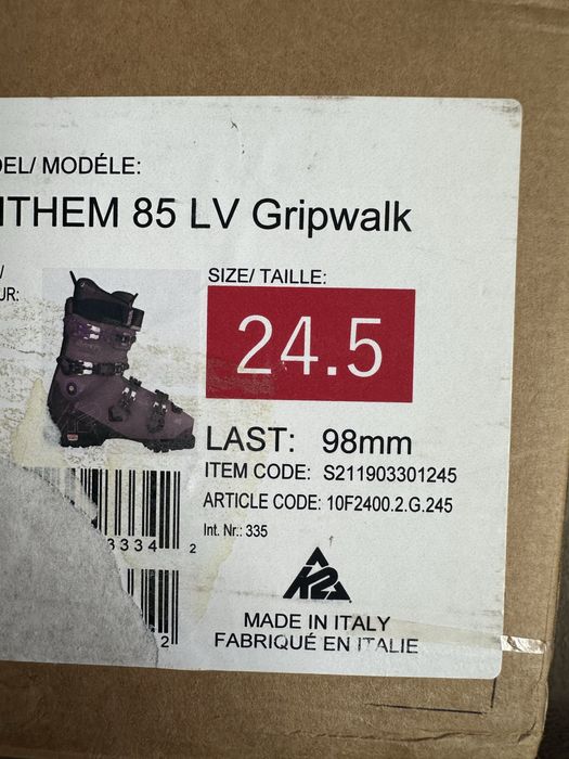 Clapari K2 Anthem 85 LV Gripwalk femei 24