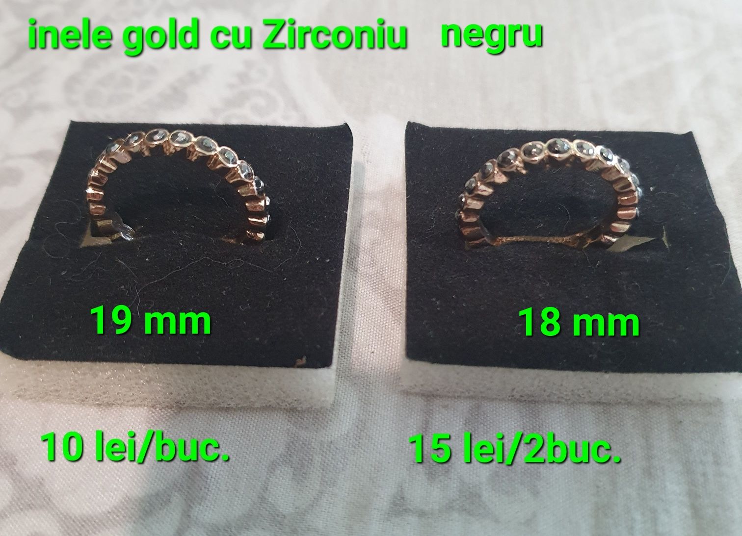 Inele Gold cu pietre Zirconii