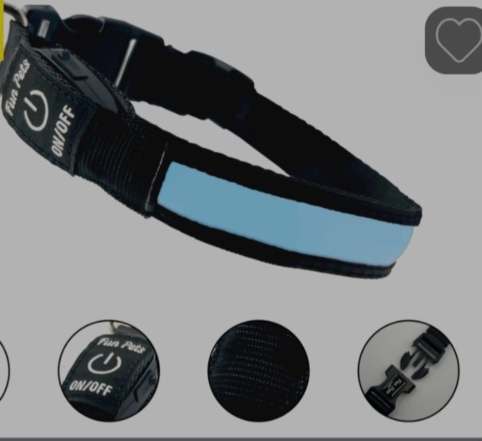 Zgarda iluminata cu LED-uri,reincarcabila prin USB