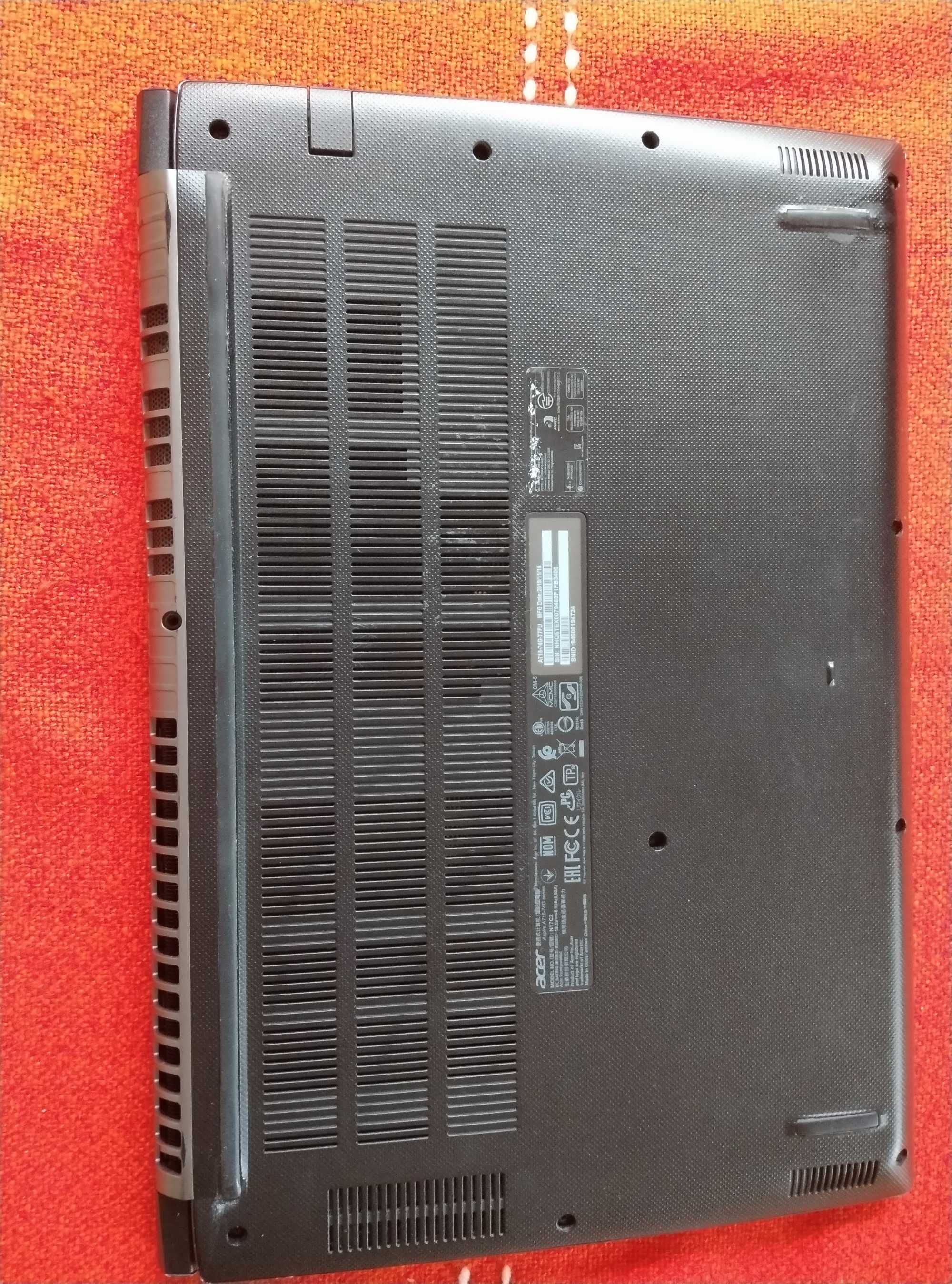 Офис лаптоп за игри Acer Aspire 7 15,6", i7-975H, GTX 1650, 16GB RAM