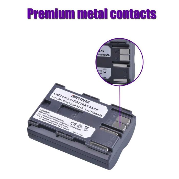 Батерия BP-511 за Canon 10D 20D 30D 40D 50D