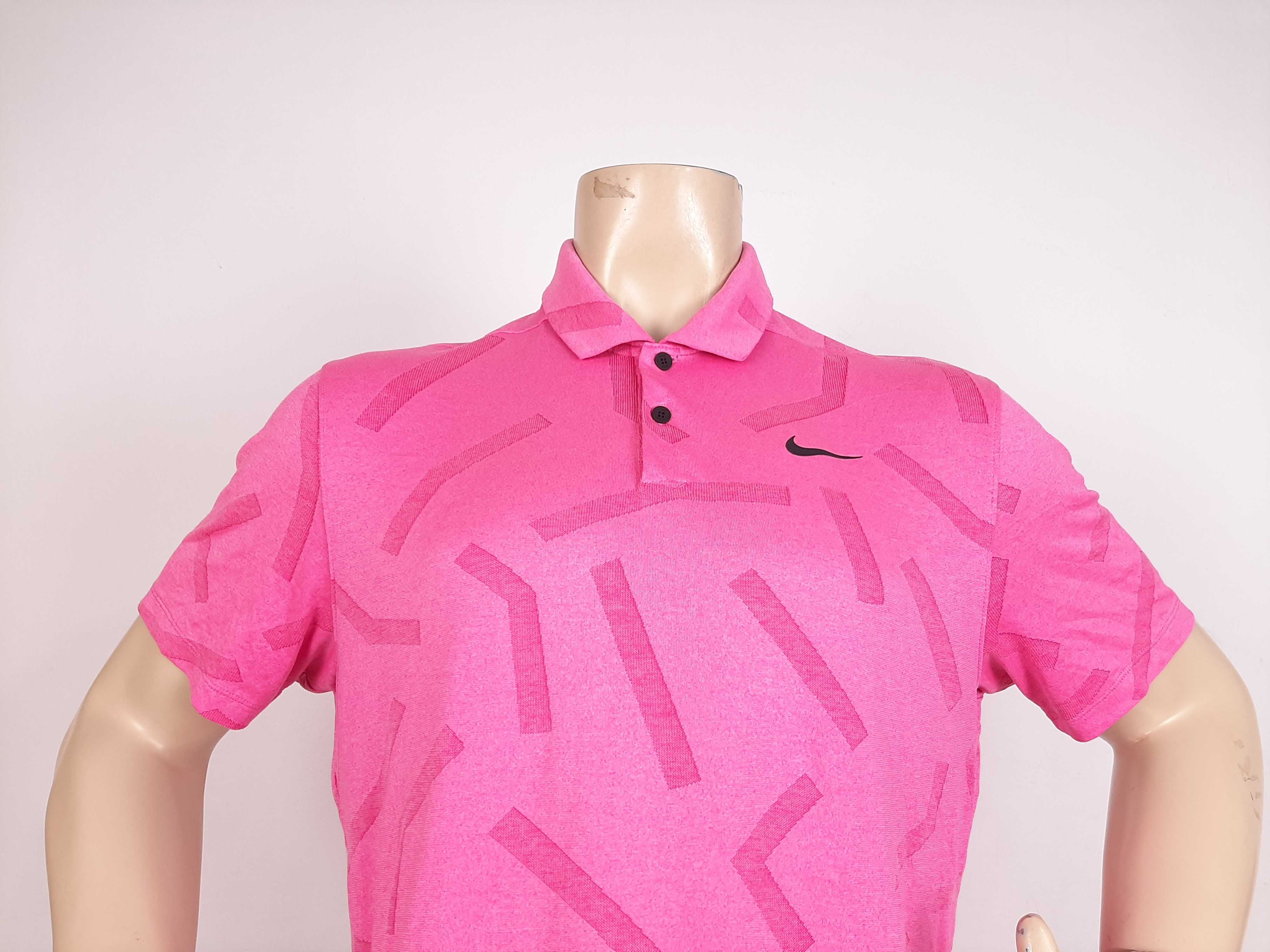 Nike Vapor Knit - Оригинална мъжка тениска с яка размер L