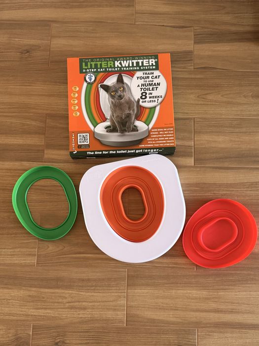Kit toaleta pentru pisici, Litter Kwitter