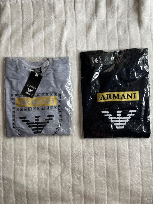 Мъжка блуза с дълъг ръкав на Emporio Armani с етикет , 100% памук