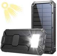 Соларна външна батерия Power Bank 10000MAh с фенер