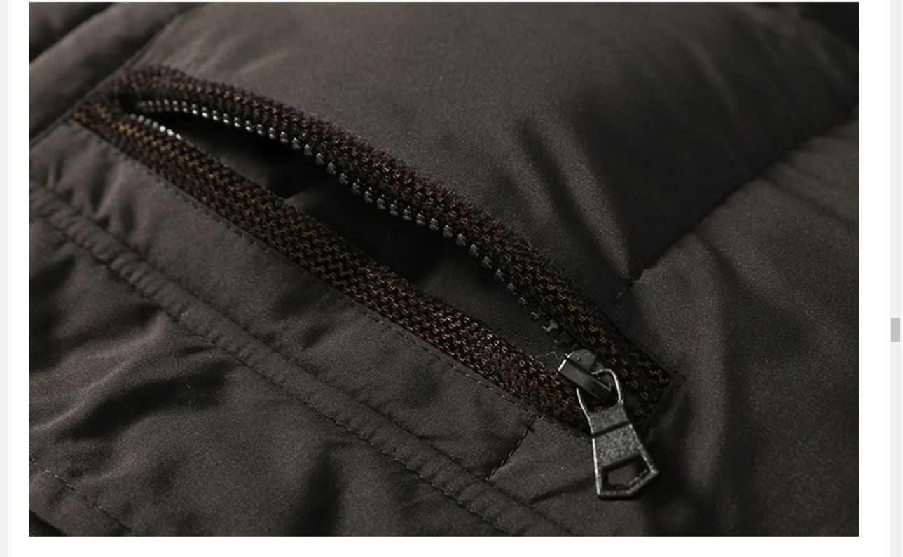 Новая мужская куртка (парка) с меховым капюшоном 52 размер