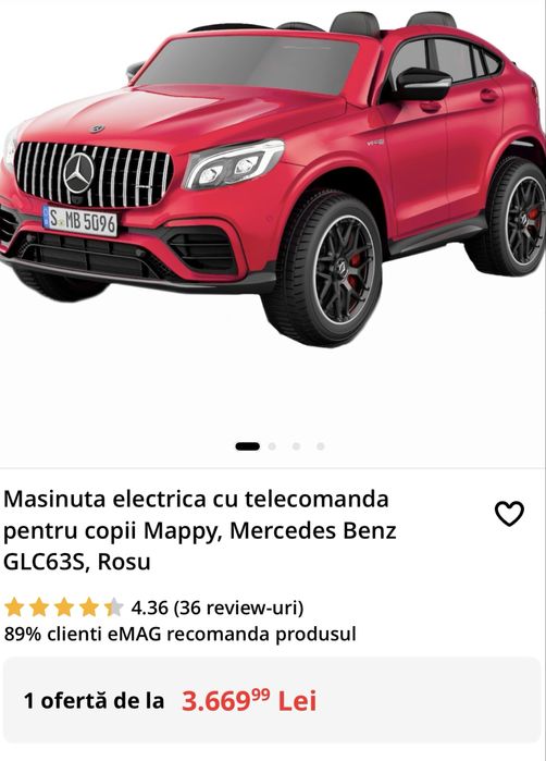 Vand masinuta electrica pentru copii