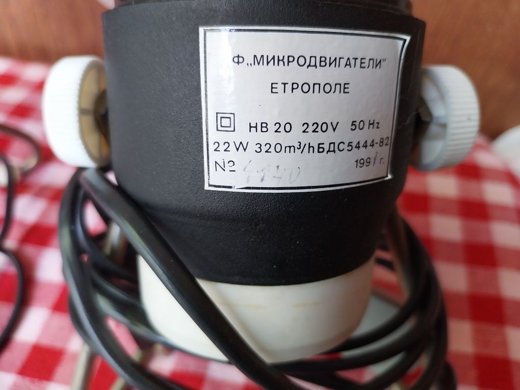 Чисто нови български  настолни вентилатори на завода в Етрополе