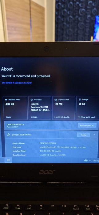 Laptop Acer pentru office