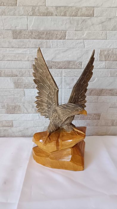 Стара дърворезба - Орел - 26см