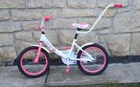 Bicicleta Copii Magellan Candy 16 white-pink cu maner invatare