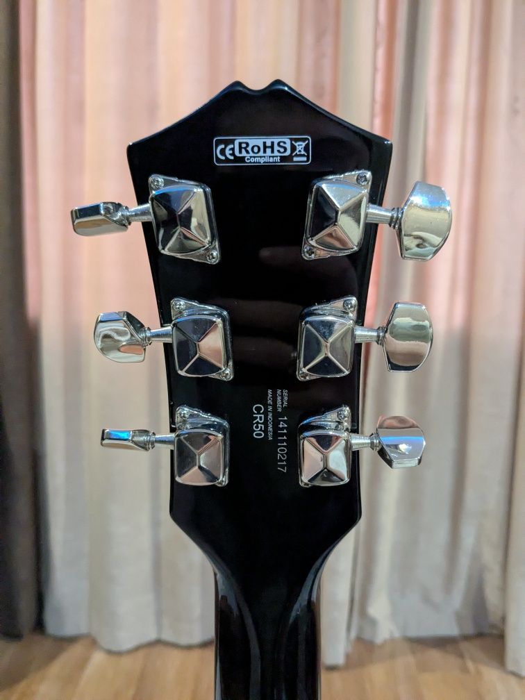 Продам электрогитару CORT CR50-BK + комбик LINE 6 SPIDER CLASSIC 15