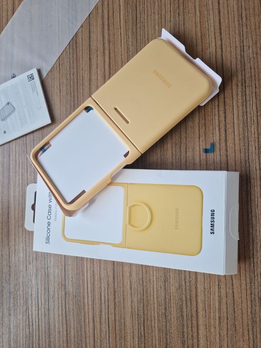 Husa Silicon+RING Originala Samsung Galaxy Z Flip 5 noua