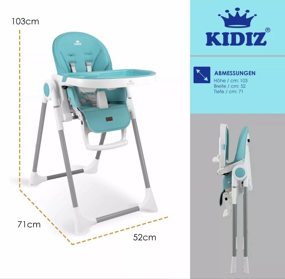 KIDIZ® 3в1 детско столче за хранене