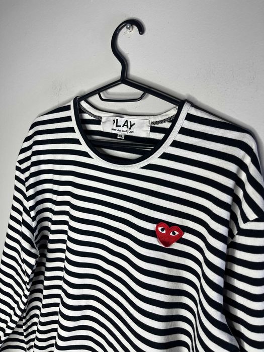 Comme Des Garcons Striped Long Sleeve T-Shirt Мъжка Блуза
