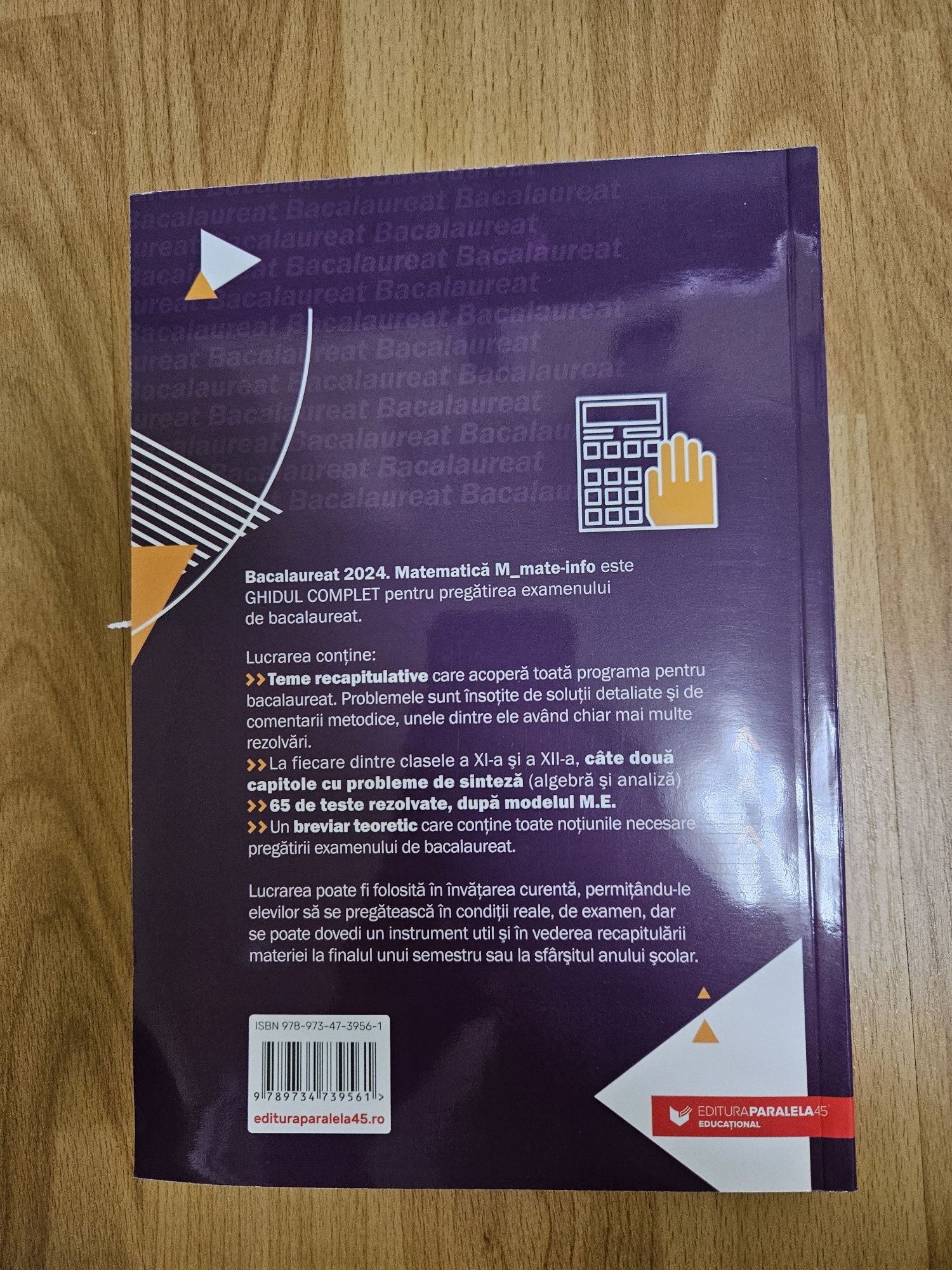 Carte bacalaureat matematica Paralela 45