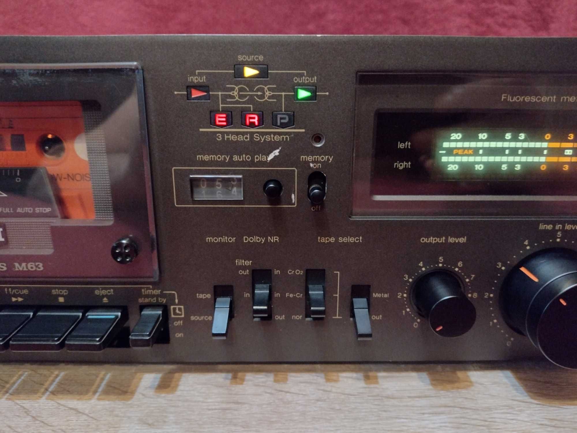 Technics RS-M63 - 3 Head vintage Stereo Cassette Deck