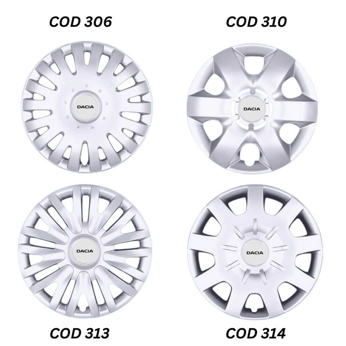 Capace roti R15 Dacia diverse modele, pentru jante de tabla