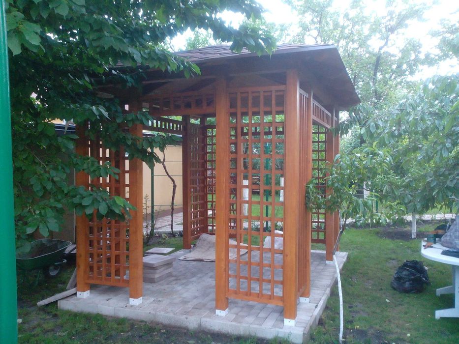 Foisoare, Terase, Case si Cabane stil A-Frame din structura de lemn