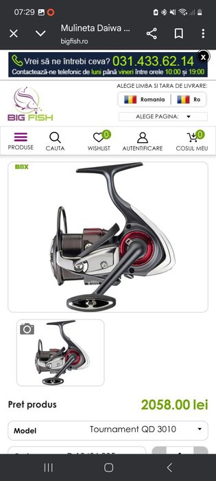 Mulineta freder daiwa tournament 3010qd, impecabila