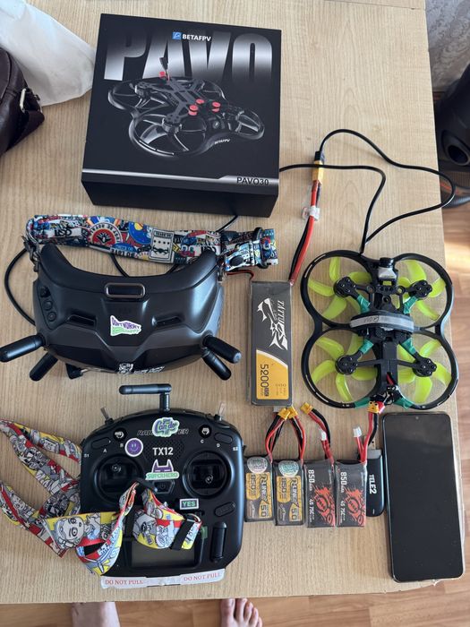 Fpv dron pavo30 hd caddx vista dji v2 tx12