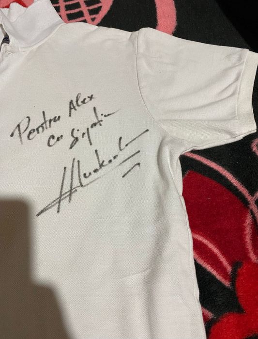 Tricou cu autograf   Helmut Duckadam pentru iubitori  de fotbal