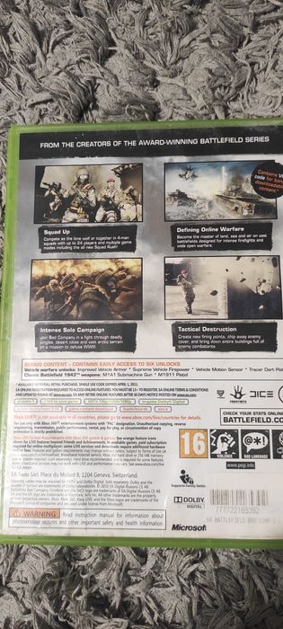 Transport 16 lei Joc/jocuri Battlefield Bad Company 2 Xbox360/Xbox One