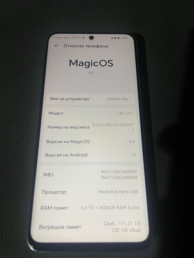 HONOR X8a 128gb 6RAM