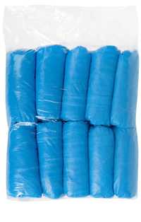 Сини еднократни калцуни - 100 бр. / пакет