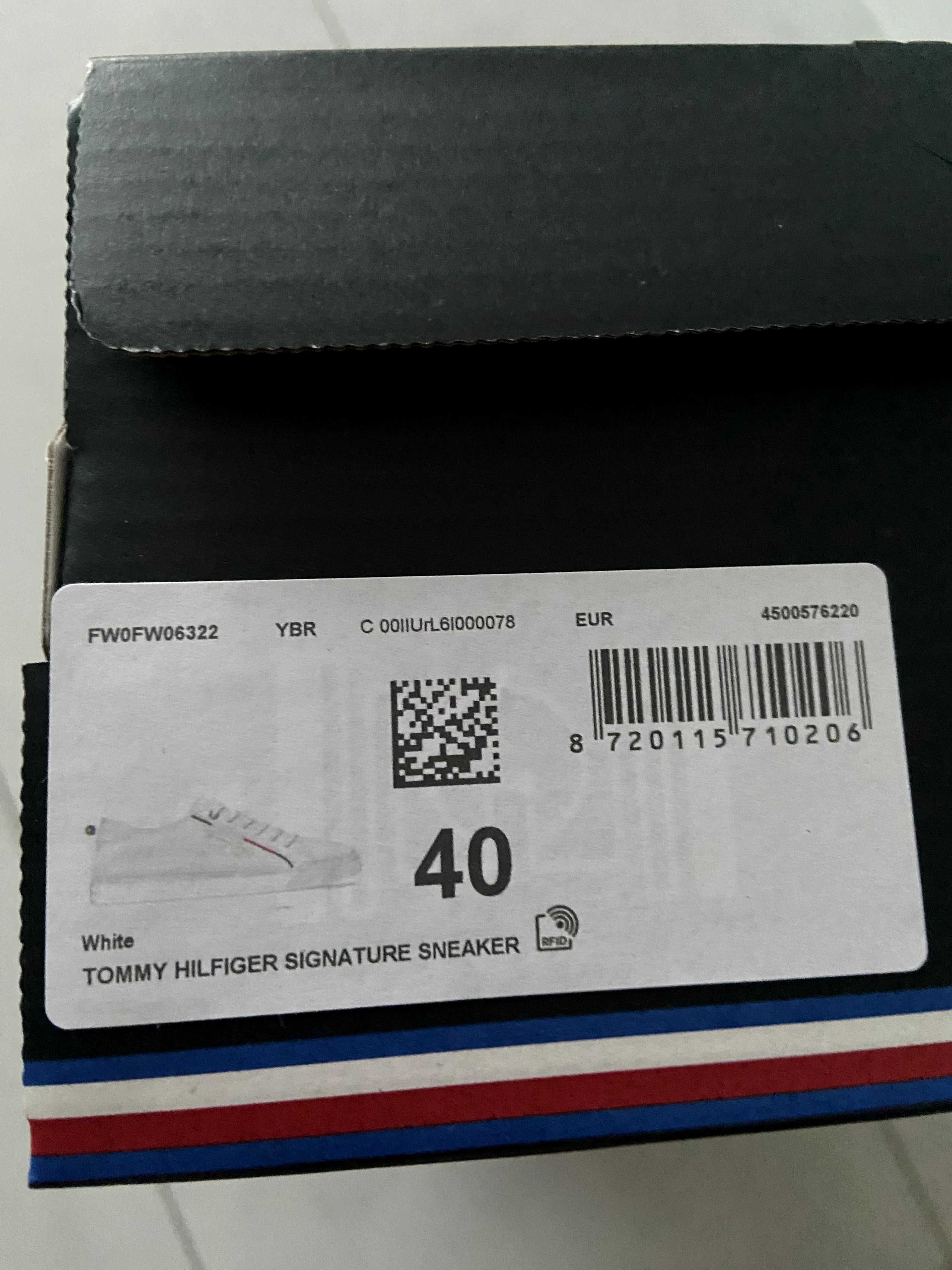 Sneakers piele Tommy Hilfiger Signature marime 39 40 Noi