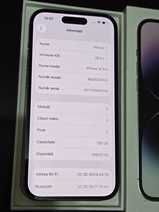 Vand/schimb iPhone 14 Pro 128gb