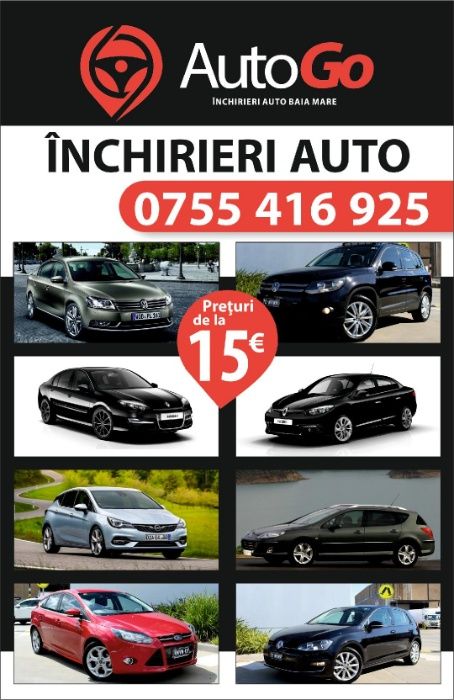 Inchirieri auto BAIA MARE! ! RENT A CAR! AutoGo!