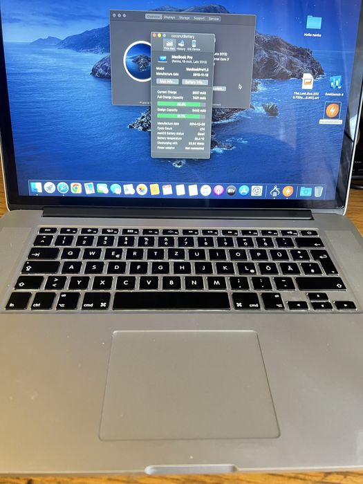 Macbook pro 15 Retina 2013 i7 16gb Nvidia 750