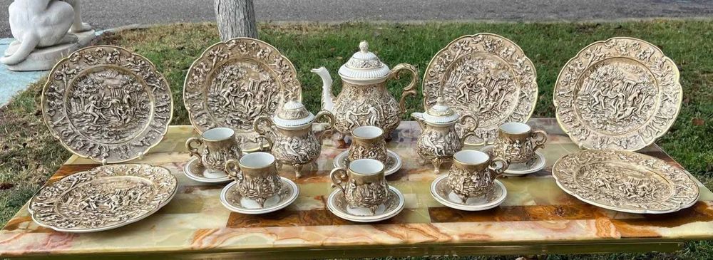 Servici CAPODIMONTE ptr  ceai/cafea -