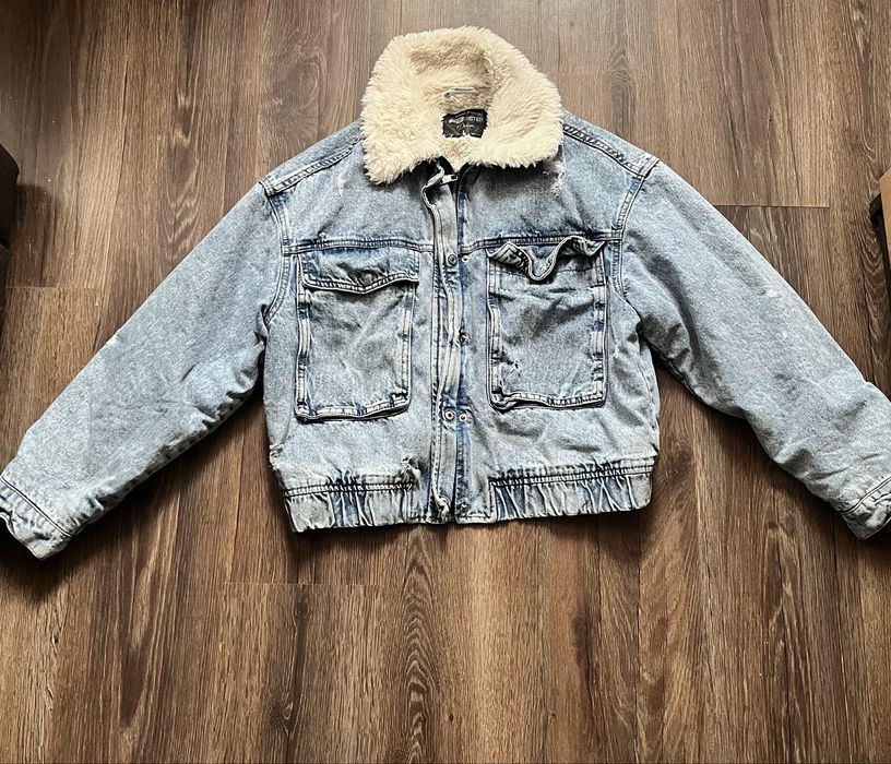 Geacă de blugi FB Sister cu blăniță