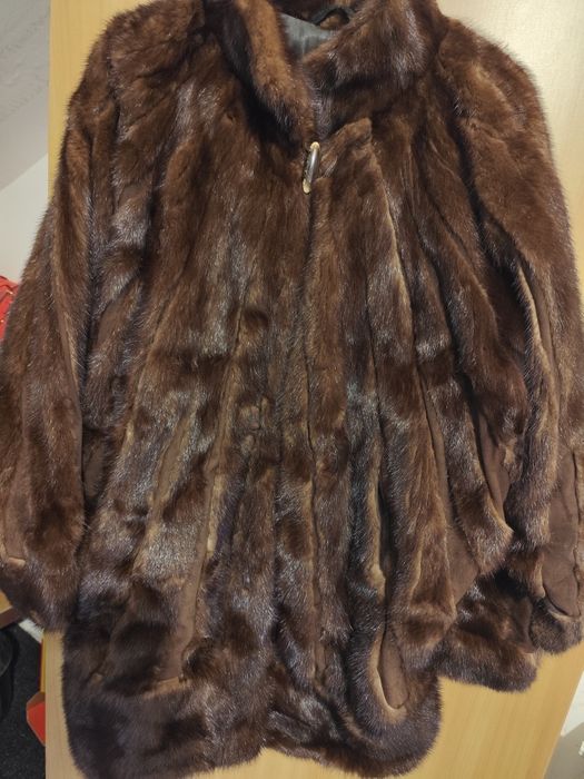 Haină damă, blană naturală de vizon