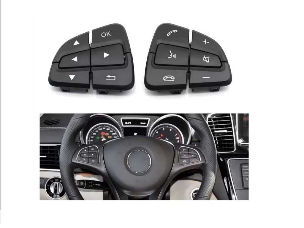 Капачета за бутони на волан за Mercedes B-Class W246 Facelift