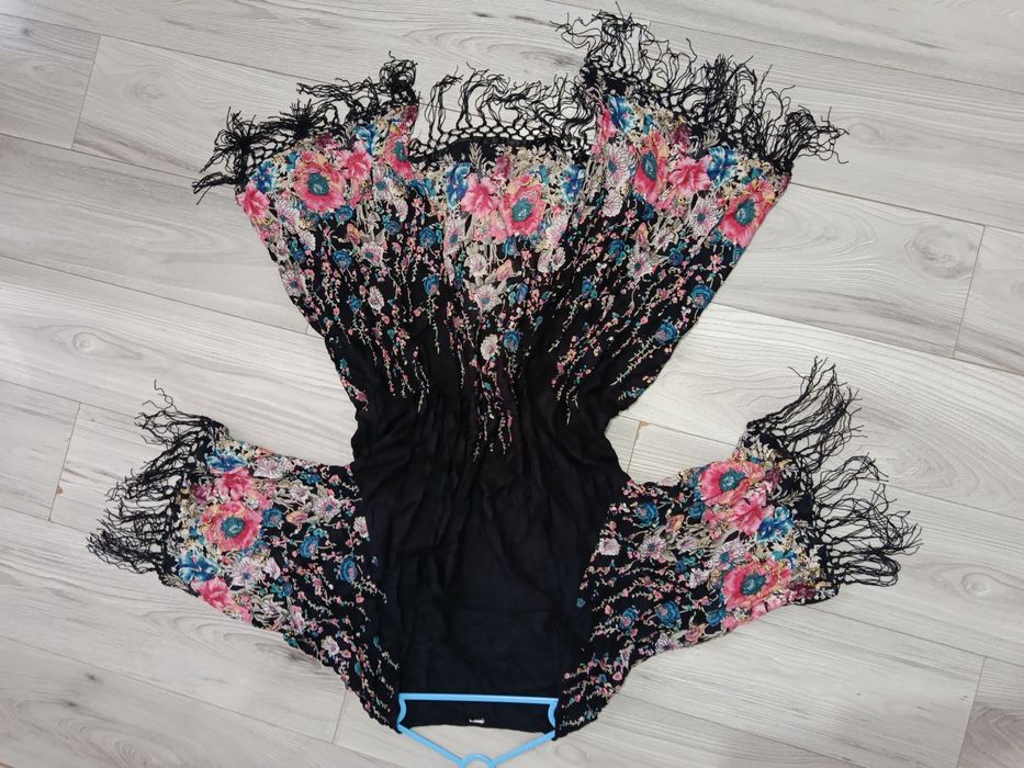 Cardigan tunica bolero chimono elegant cu franjuri flori mărime XL-XXL