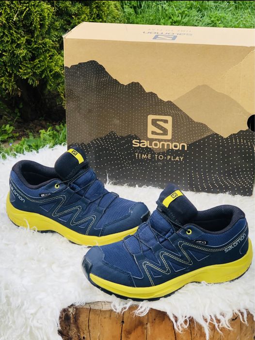 Bocanci baiat SALOMON-marimea 37,inter23,5,cm,imperm,nu  PIELE GEOX