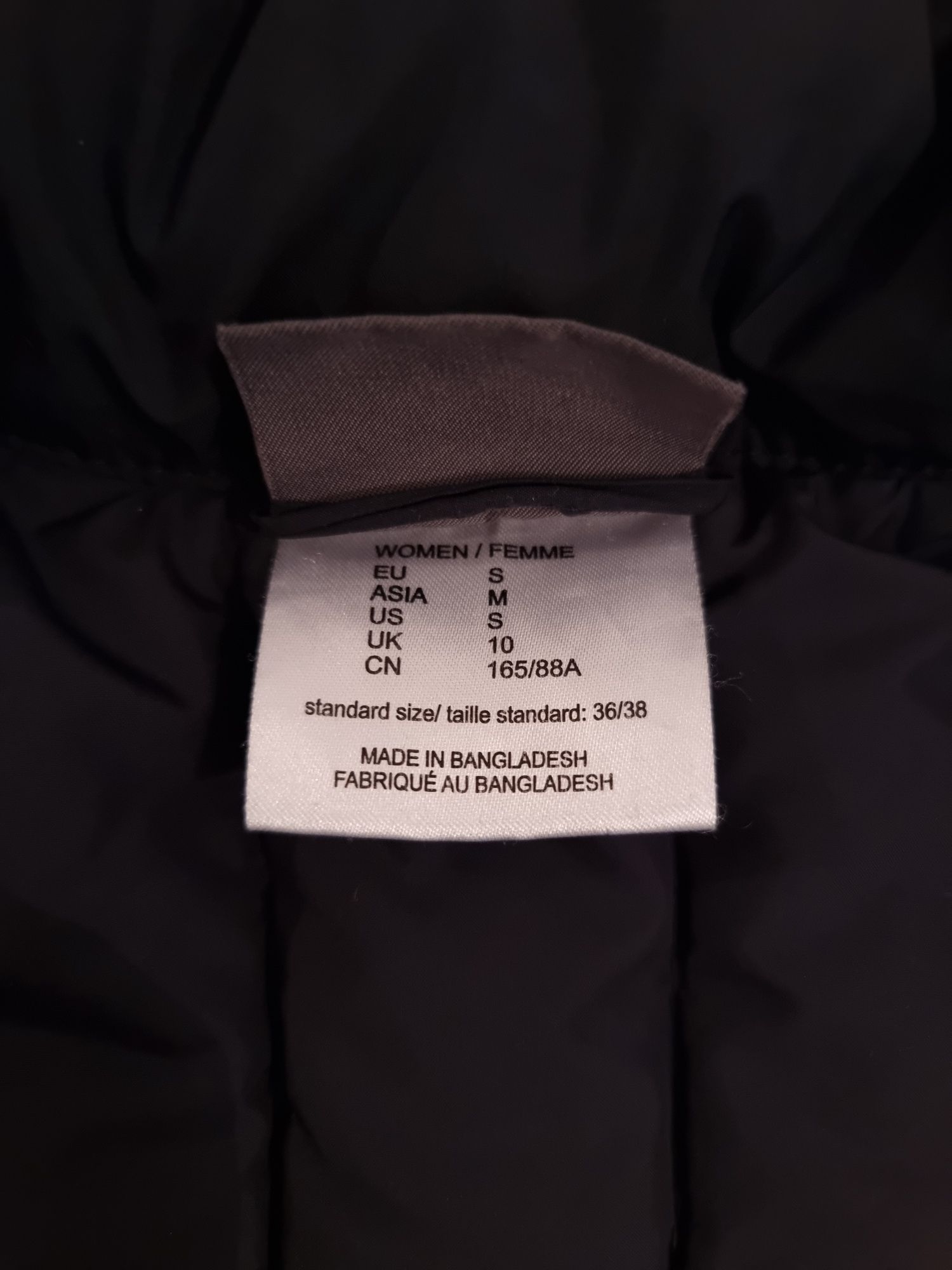 Jack Wolfskin geaca puf S damă lunga neagra