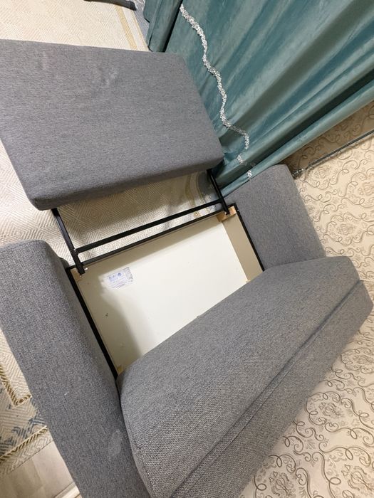 диван серый раскладной