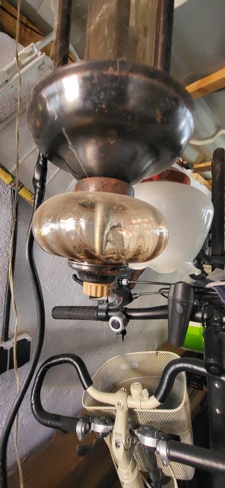 Lustra veche pictata manual