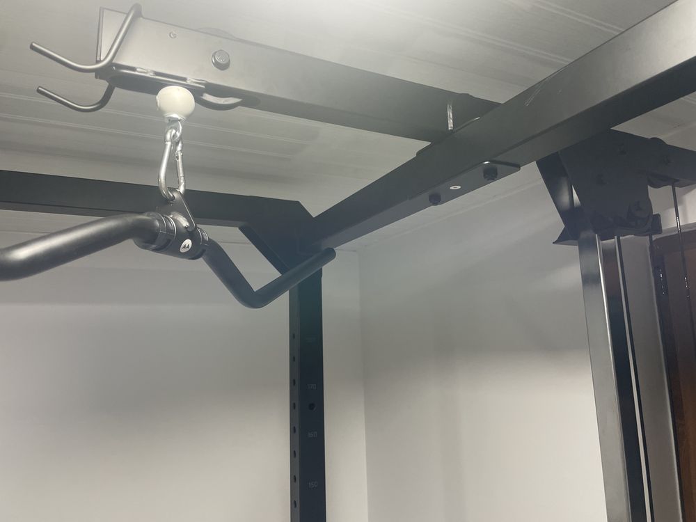 Горен и долен скрипец за клетка Power Rack 900 на декатлон