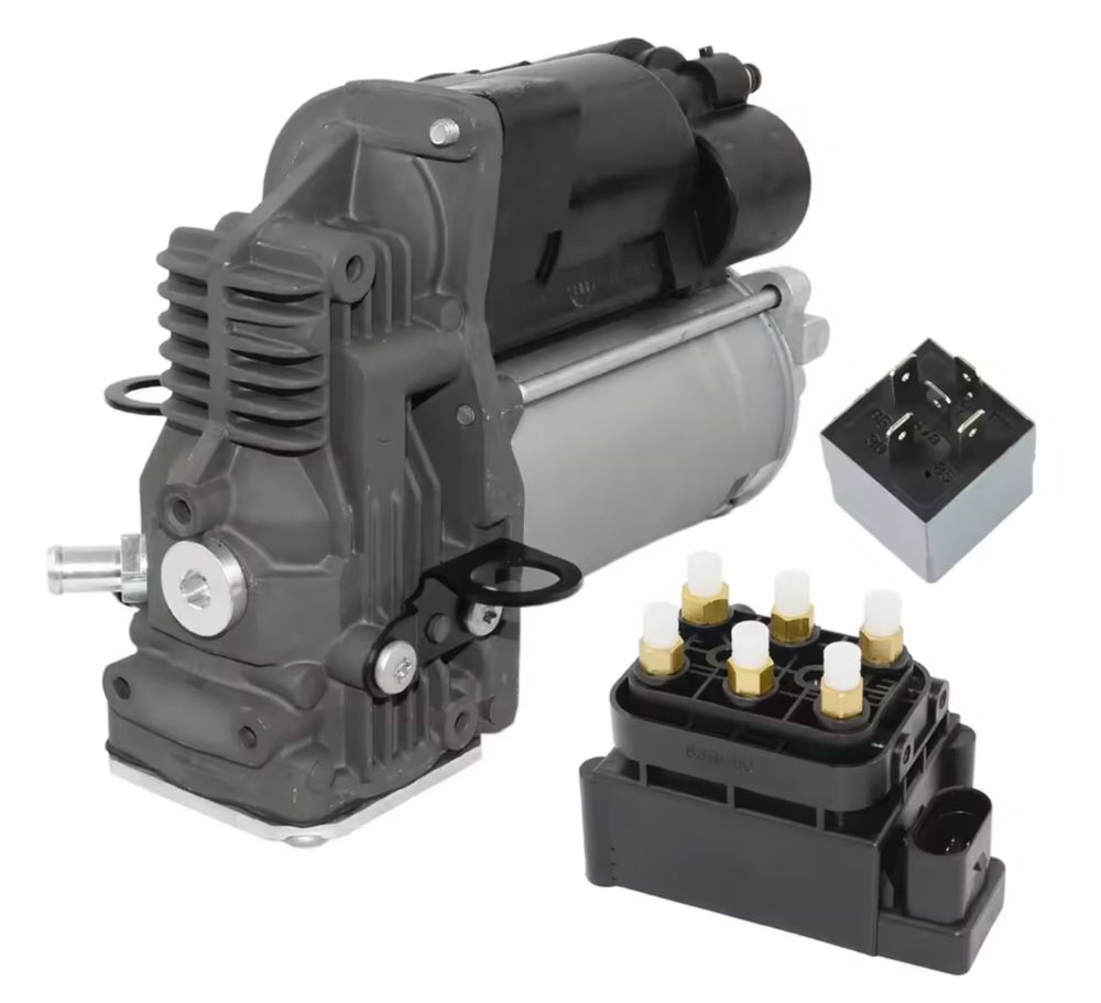 Set Compresor Perne Aer+Bloc Valve Suspensie Supapa Mercedes E C W212